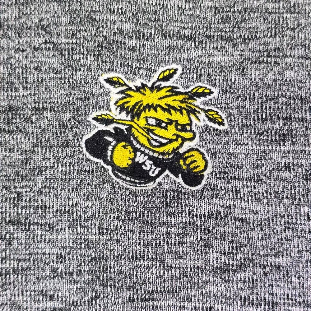 NWT Wichita State Shockers Quarter Zip Pullover Mens XL Gray Knit Champion NEW